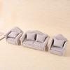 Modern Miniature Sofa with Cushion For 1/12 Scale Dollhouses Landscape Furniture With Cushion Furnishing Accessories