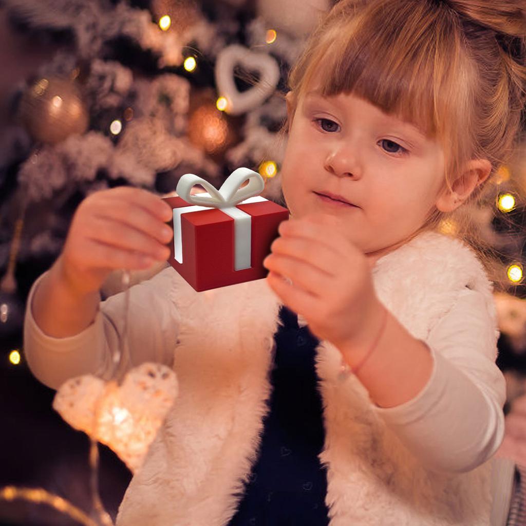 3D-gedruckte Weihnachtsgeschenkboxen, Weihnachtsschmuck, Kreative Miniatur-Weihnachtsgeschenke