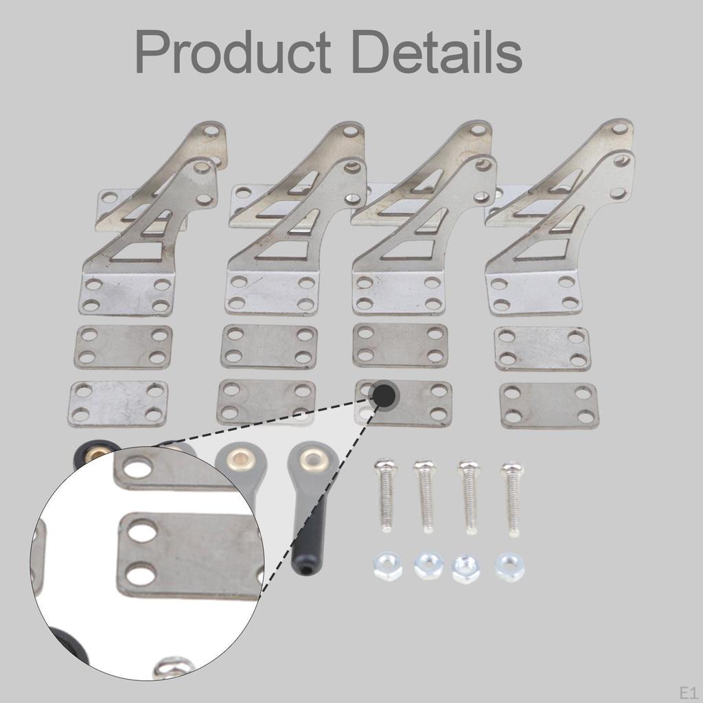 4 Pieces of RC Airplane Control Accessories with Ball Head, Lightweight Replacement, High
