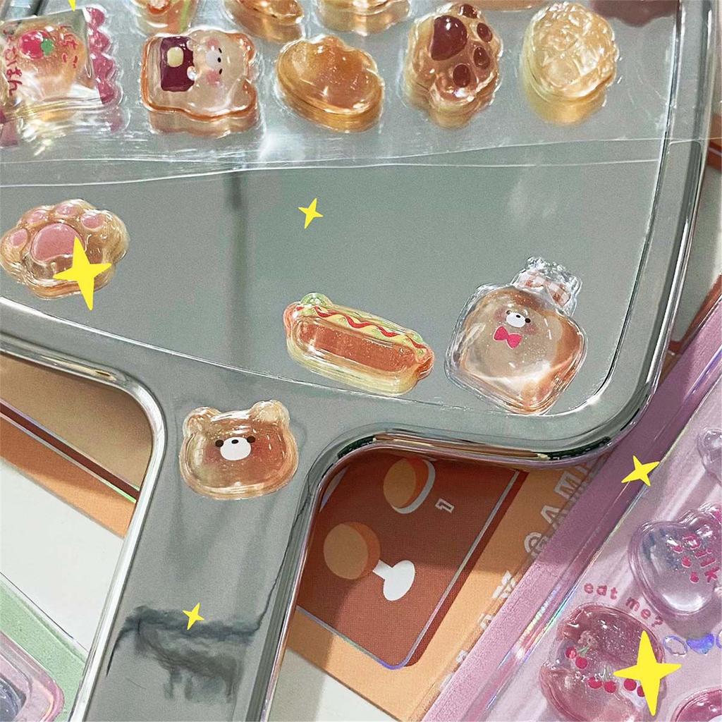 Clear Cartoon 3D Animal Sticker Water Resistant for Scrapbooking Journal Planner Kids Motivational Sticker for Rewarding