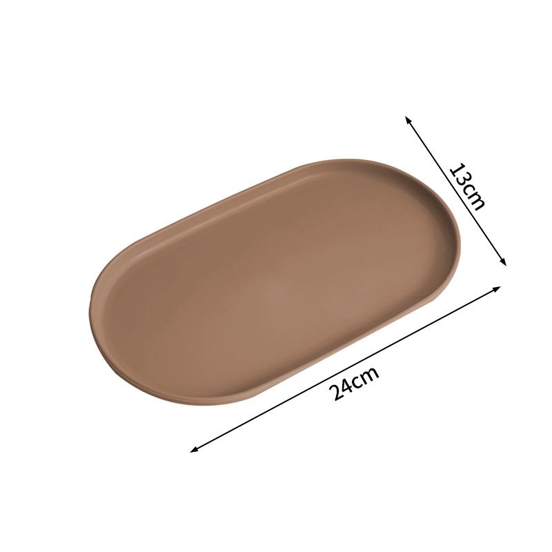 

Nordic Decorative Tray Multiple Colors Oval Storage Tray Food Fruits Jewelry Plate Service Trays Dinner Kitchen Accessories