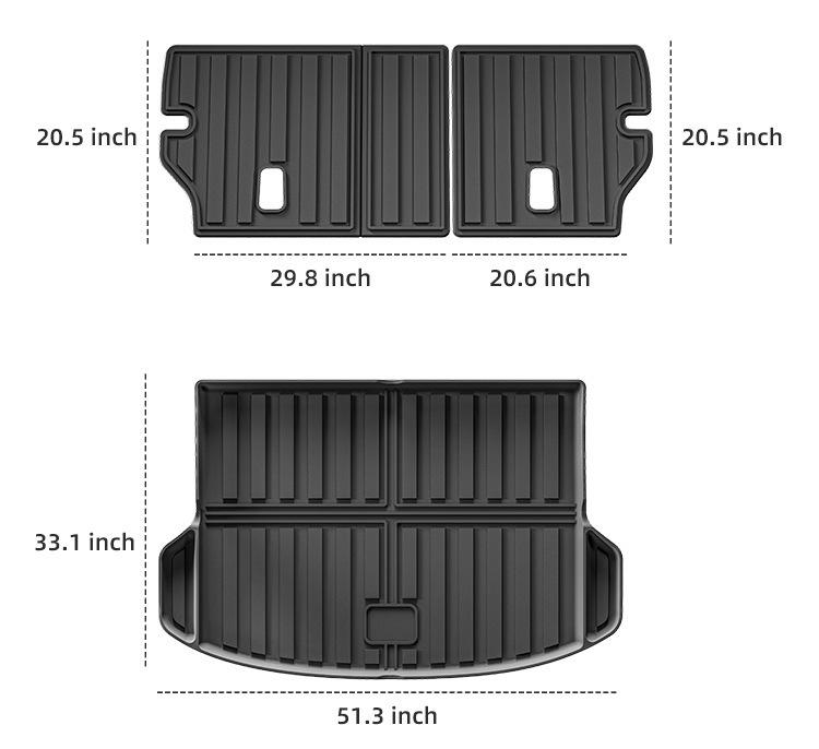 Geely Atlas I Boyue 18-22 Trunk Mat TPE Seat Back Cushion