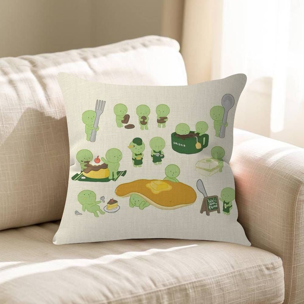 

Green SSmiski Figures Pillow Cover Design Cushion Cover Decor Holiday Decorati 30x30 cm