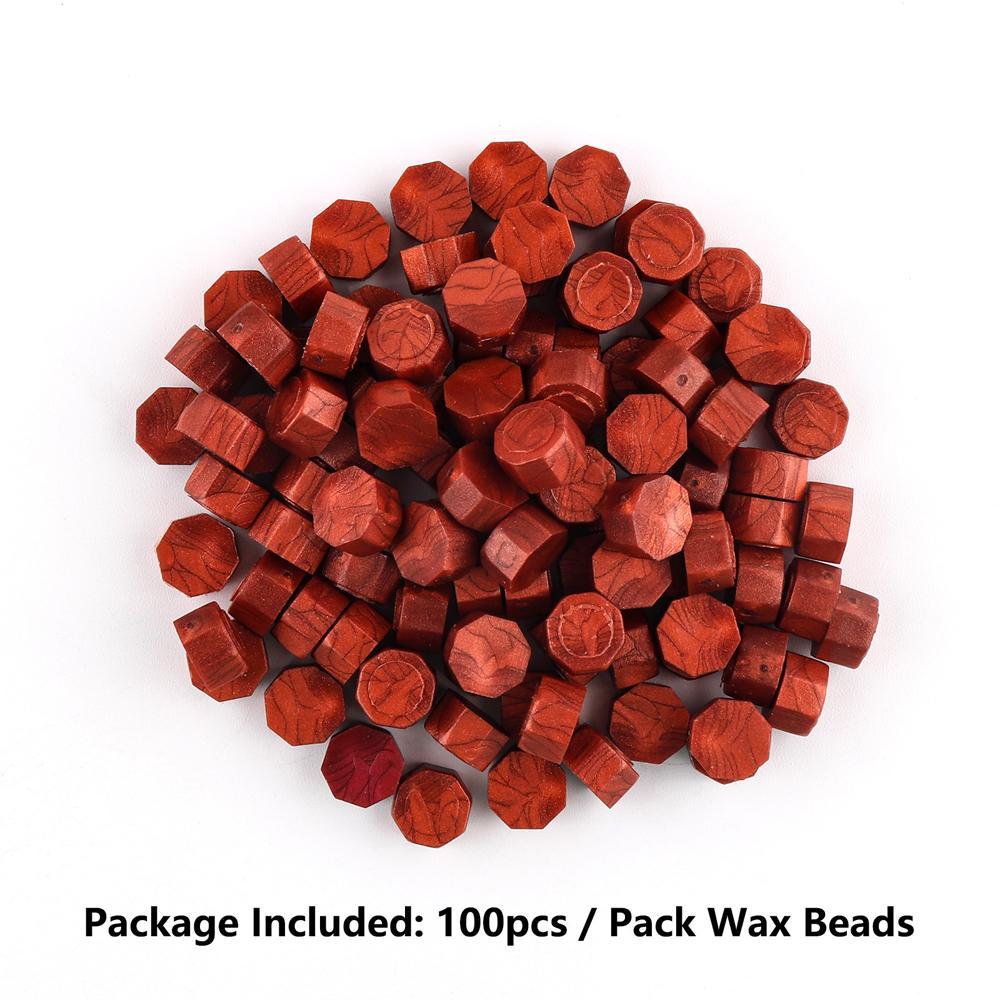 100pcs Wax Seal Beads - 24 Colors Sealing Wax Beads for Making Wax Seals, Decor for Envelope Letter Wedding Invitation