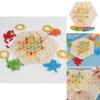 Wooden Geometric Chain Puzzle Game For Family Brain Teasers And Skills Development