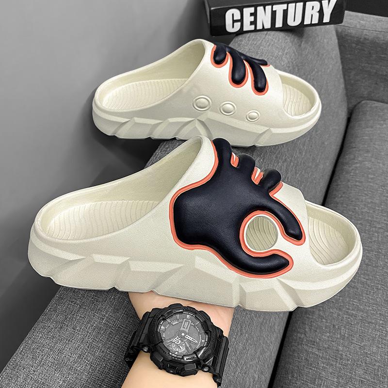 Fashion Men's and Women's Slippers New Men's Slippers Non-slip Men Flip Flops Couples Home Shoes Men Fashion Outdoor Beach Sandals