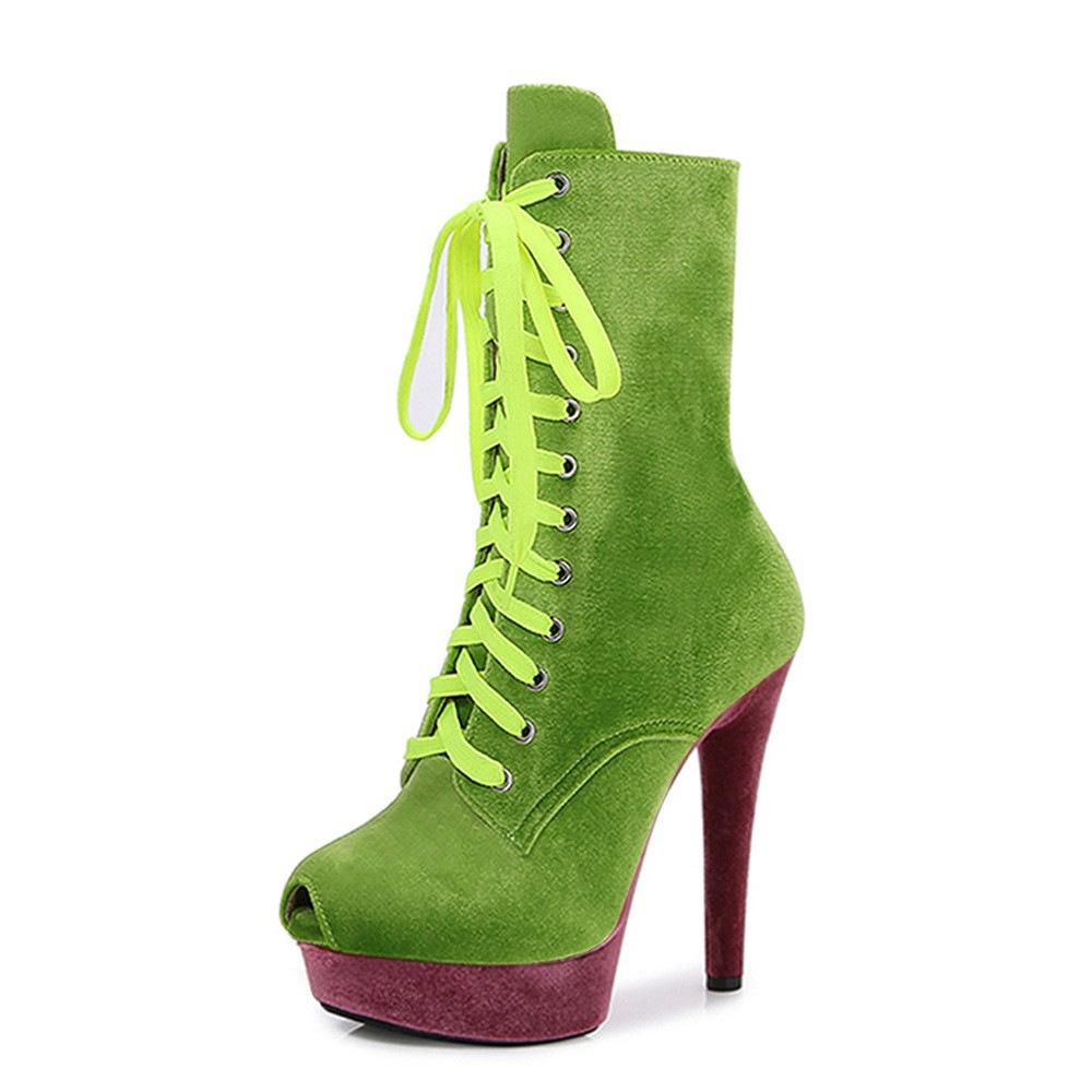 

13 см популярные короткие сапоги из китайского бархата цветной шест для танцев тренировочные туфли на высоком каблуке блестящие подиумные женские ботинки тренд 44