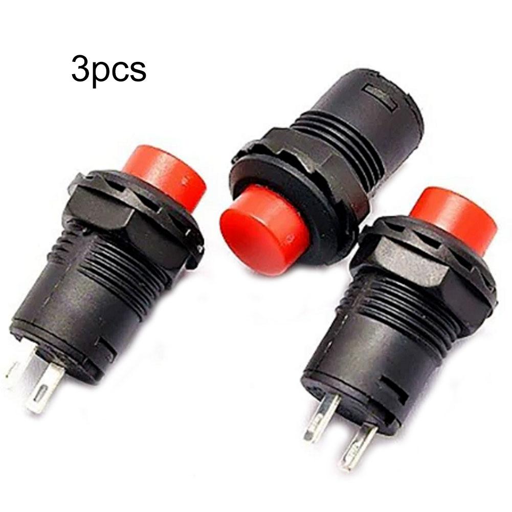 Button Switch Round SPST Self-locking Switch 12 Mm