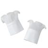 1 Pair Solid Color Girls Fake Flared Sleeves for Women Lace Pleated Detachable Sleeve Fake Cuffs Female False Cuffs Accessory