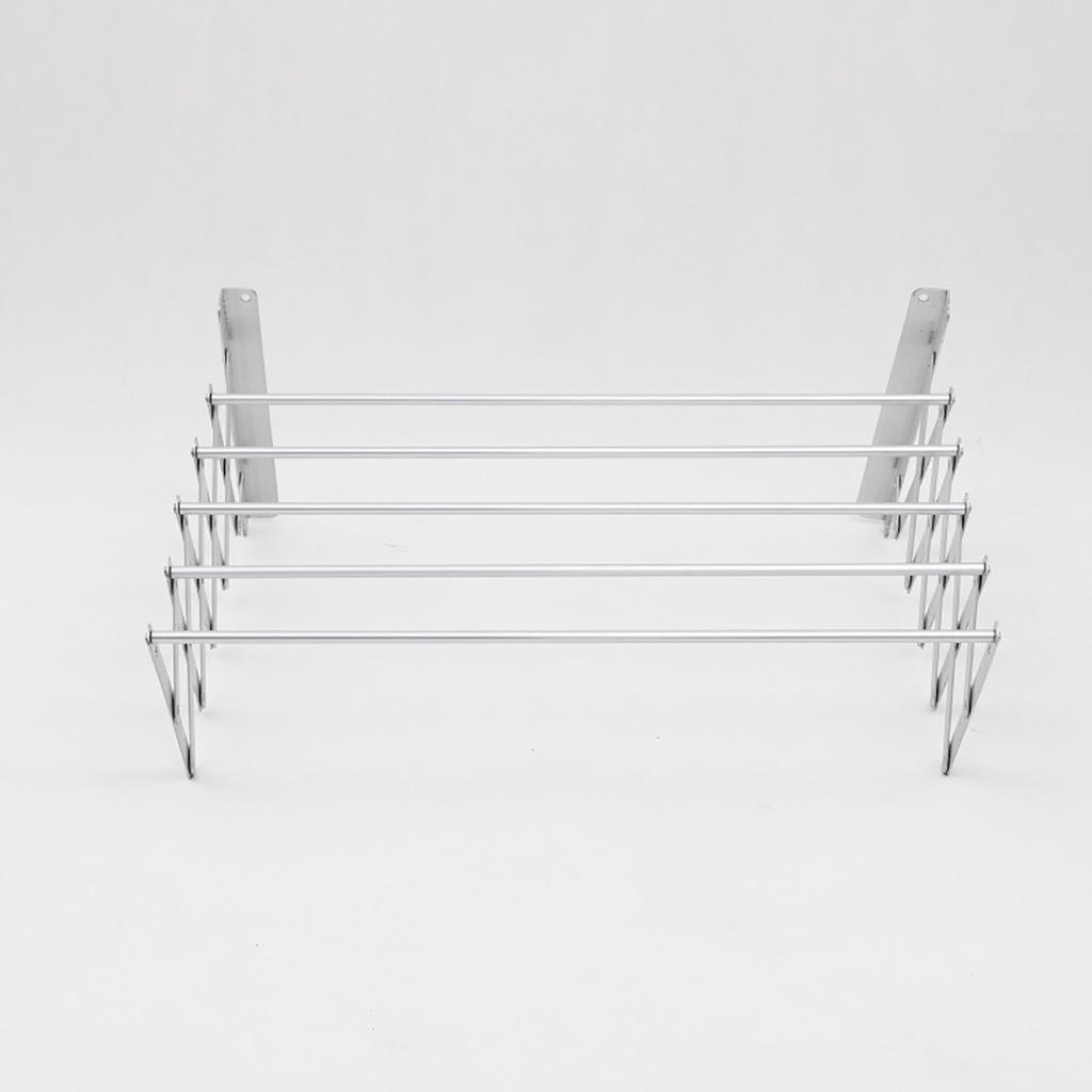 Silver Multi-Function Clothes Dryer Energy Saving Clothes Hanger Rack Aluminum Alloy Silver Foldable Save Space Clothes Dryer Clothes Rack Dry