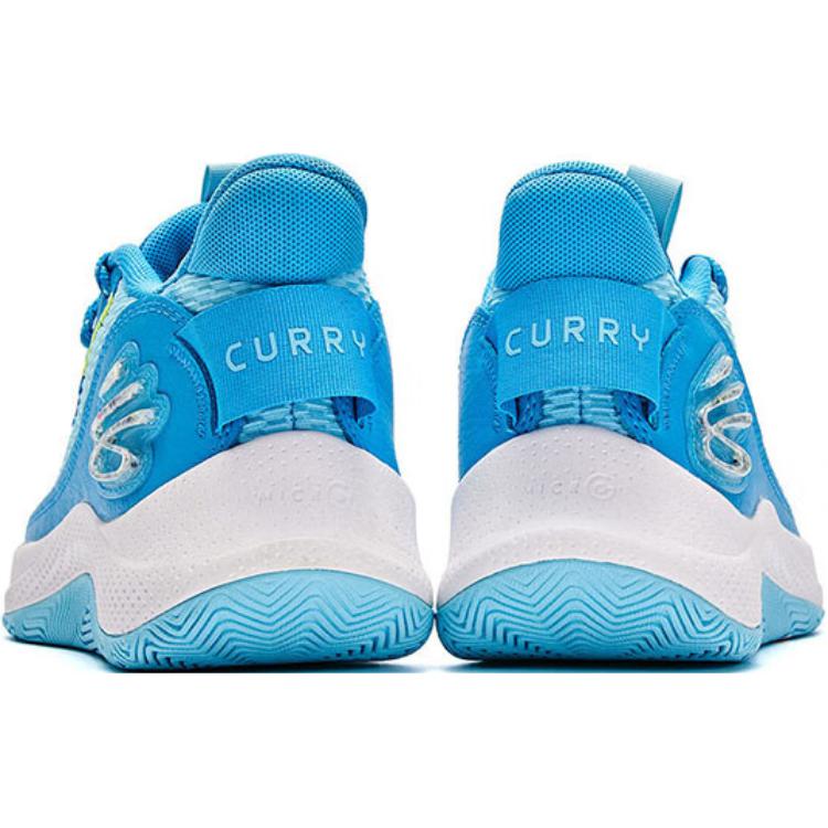 Under Armour Curry 3Z7 GS Capri Modrá Dětské Tenisky High-Vis-Yellow 3026623-401
