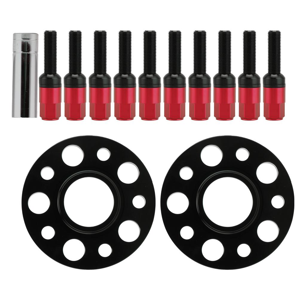 Wheel Spacer Kit 5x112 with 15mm Flange M12x1.5 Bolt Replacement for Mercedes Benz