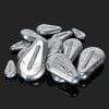 Cross-Shaped Plastic Core Chicken Heart Lead Sinker – Flat Design, Line-Friendly Fishing Accessory for Freshwater and Sea