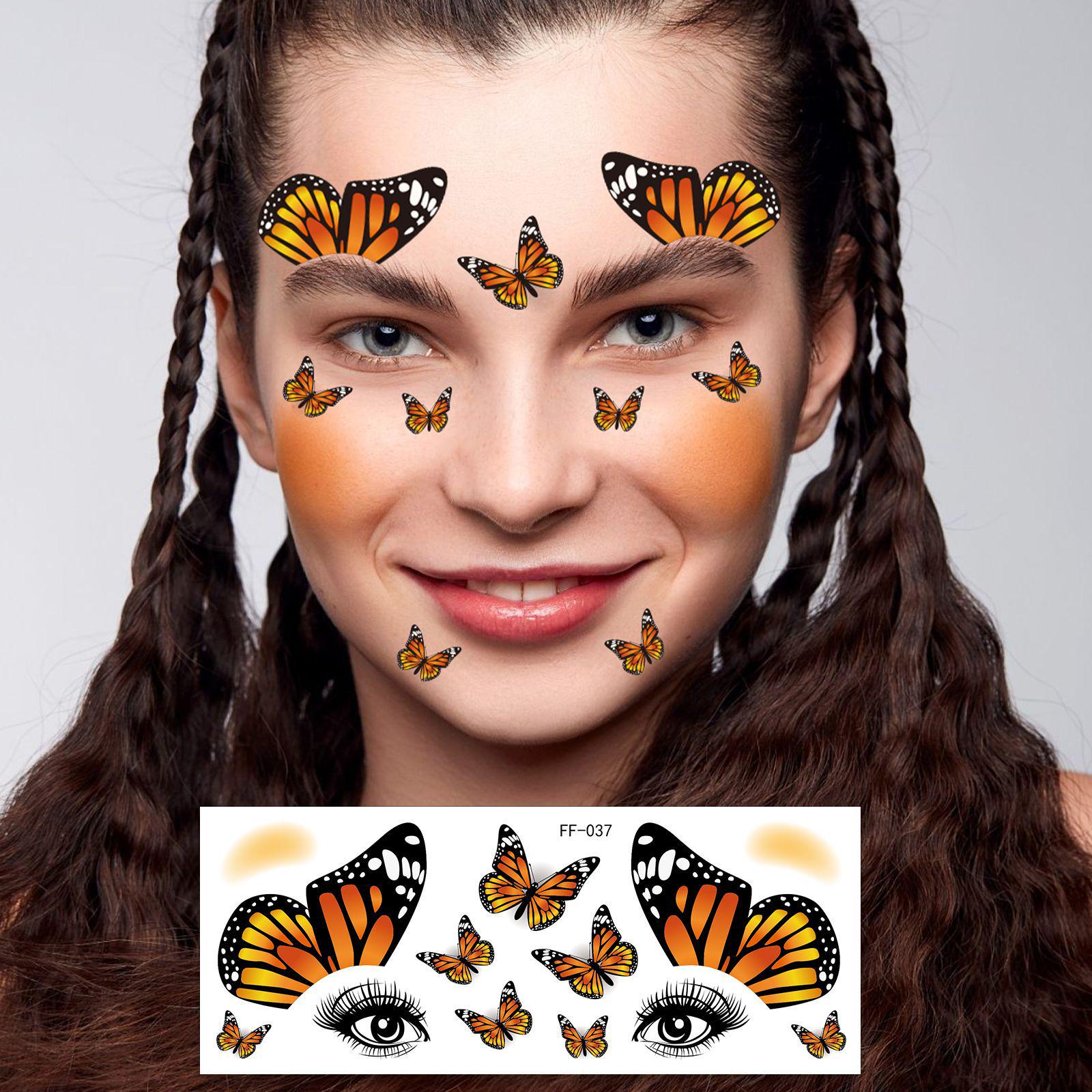 

Водонепроницаемые временные наклейки татуировки: Сладкий и пикантный румянец для лица для праздничного макияжа и мероприятий OPP packaging