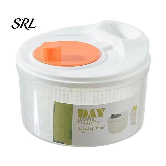 Kitchen Essential for Salad Vegetable Spinner, Manual Quick Drying Fruit Washer, Multi Functional with Spinner Slicing Blade Design, Dryer Lettuce