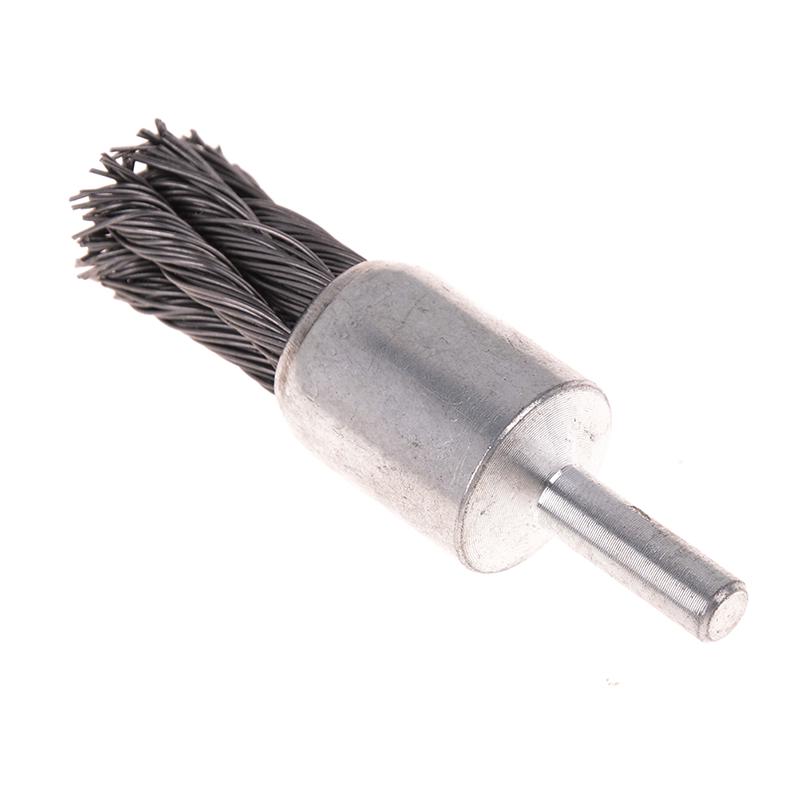 20Mm Wire Knot End Brush Stainless Steel With 1/4" Shank For Grinder