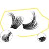 120Pcs Diy Lashes Extension Kit Fluffy Lash Clusters Set Individual Eyelashes With Bond Seal And Lash Tweezer Makeup At Home