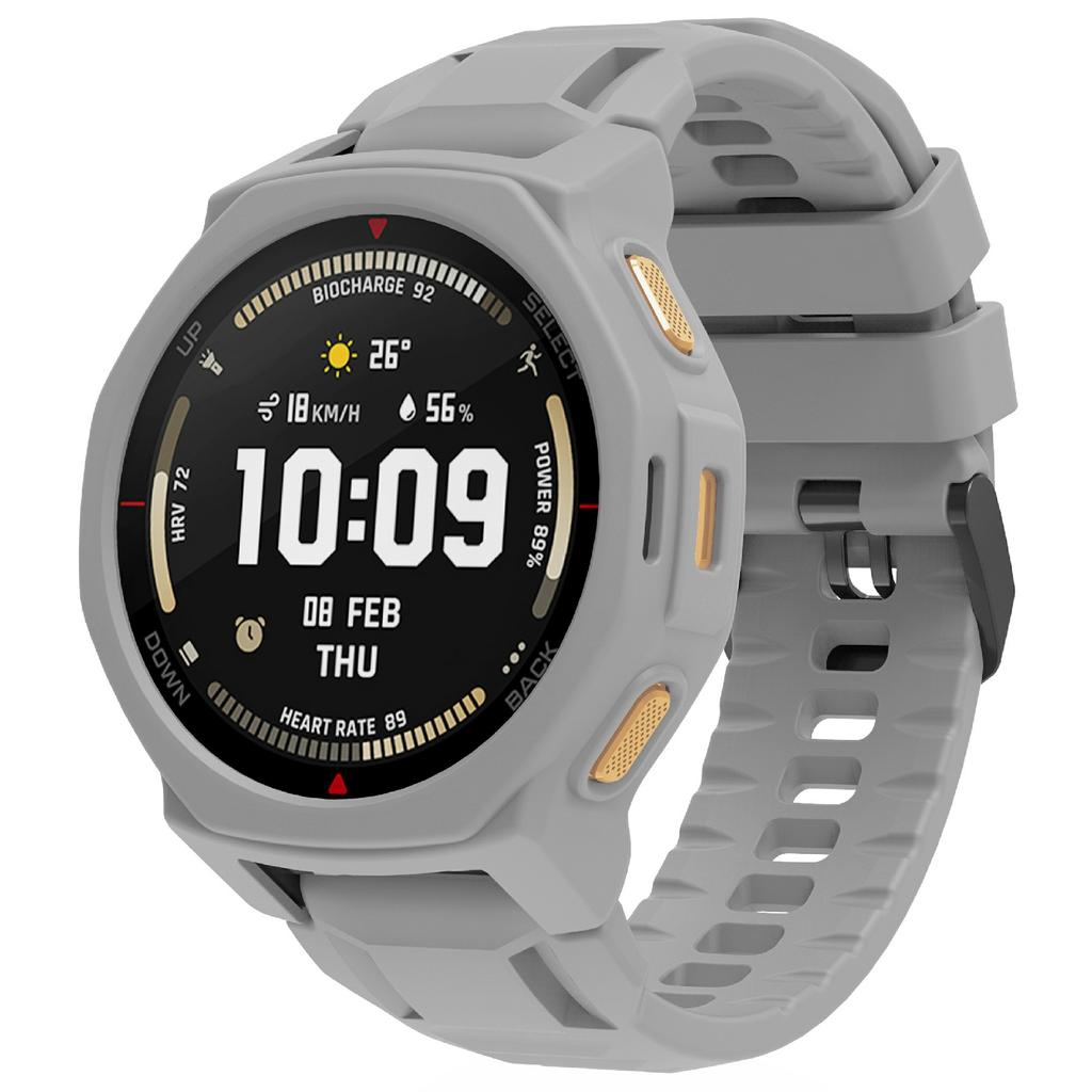 For Huami Amazfit T-Rex 3 Pro 44mm Watch Case Soft Silicone Hollow Watch Frame Cover