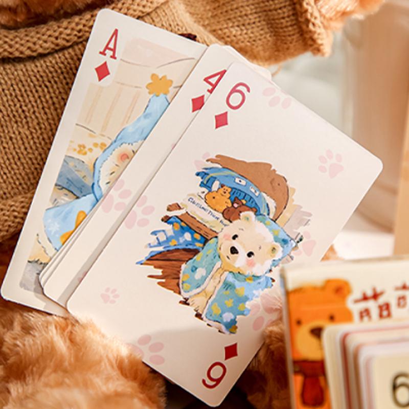 55Sheets/box Cartoon Cute Party Series Playing Fun Cards Board Games Entertainment Poker