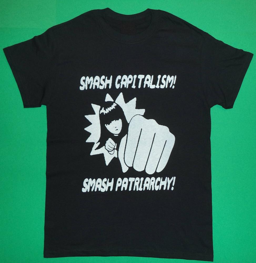 Smash capitalism,Fem<wbr/>inism shirt,Punk shirt,Punk rock,Punk clothing,UNISE<wbr/>X SHIRT