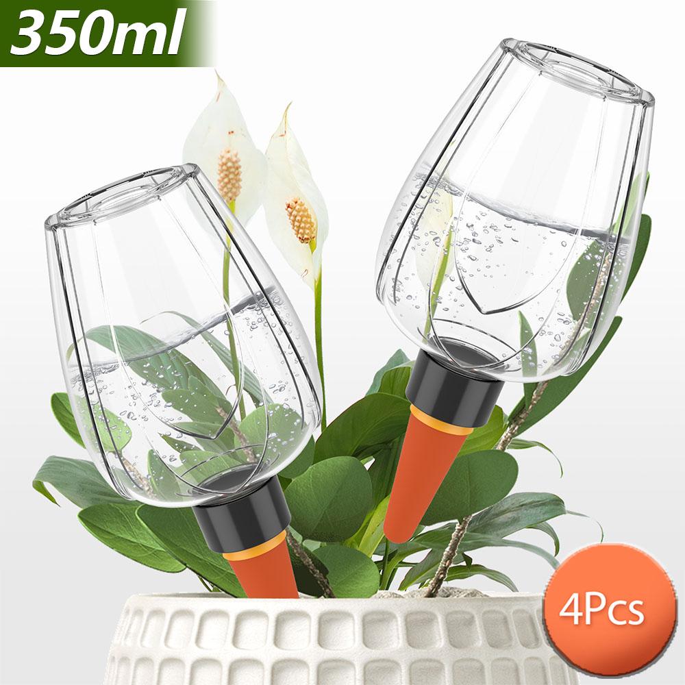 4Pcs 350ml Plant Self Watering Globe Plastic Automatic Plant Watering Bulb Potted Plants Self Watering Device Garden Accessories