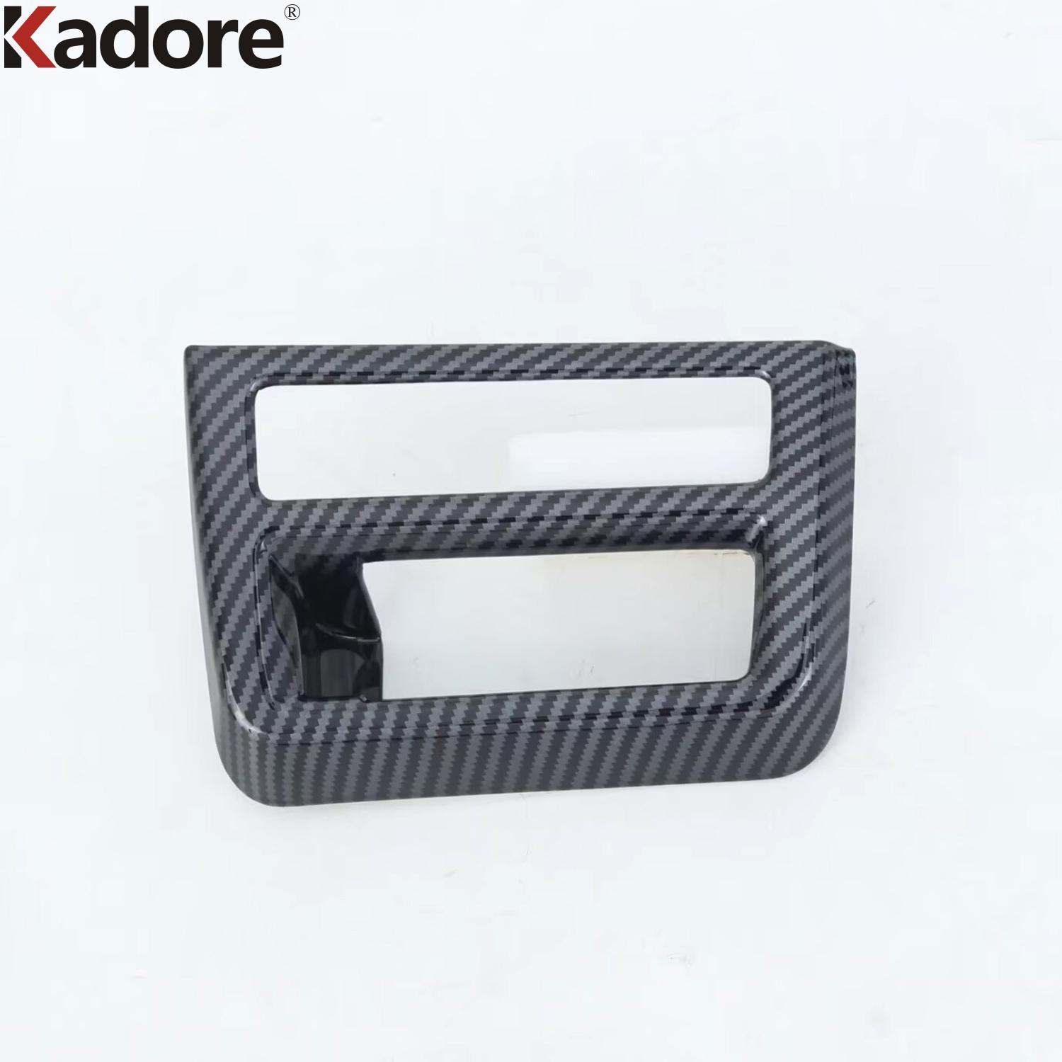 

For Hyundai Sonata 2024 2025 2026 Carbon Fiber Car Head Light Lamp Switch Button Panel Cover Trim Inteiror Accessories Carbon Fiber Glossy