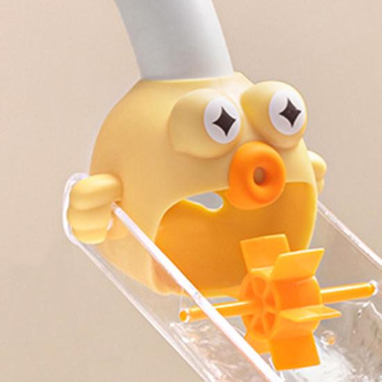 Faucet Extender for Sink Soft Water Flow Extension Tube for Toddlers Easy Hand Washing Cute Cartoon Animal Shape Kids Bathroom Faucet Accessory