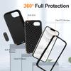 For iPhone 16e Case PC+Silicone+EVA 3 in 1 Shockproof Phone Cover