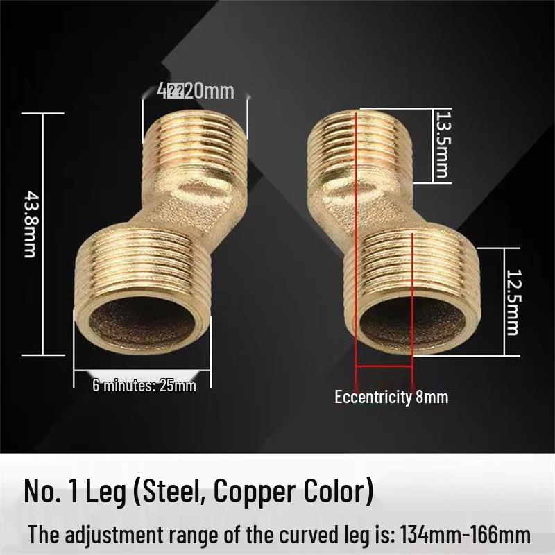 Lujing Universal Concealed Shower Eccentric Elbow Extension Connector