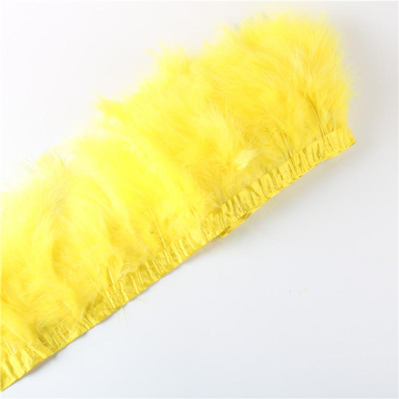 Feather2 Meter Fluffy Marabou Feathers Trim Fringe Wedding Dress Turkey Feather Ribbon Plumes Carnival Accessories Decorative Crafts