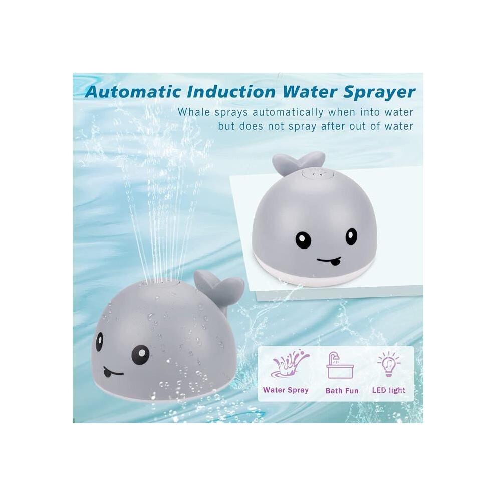XICHAO Baby Bath Toy Whale Water Spray for 1 2 3 Year Old Boys Girls Swimming Pool Games Water Spray Bath Toys
