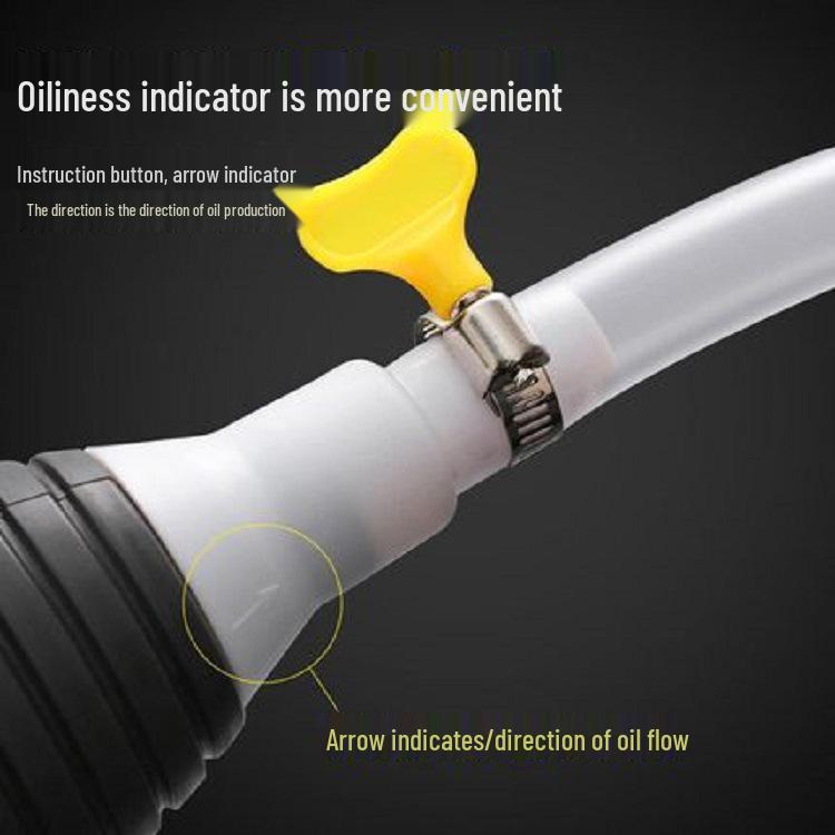 Large Soft Hose Manual Oil Extractor: Hand-Pump for Car Fuel Tanks & Fish Tank Water Changing