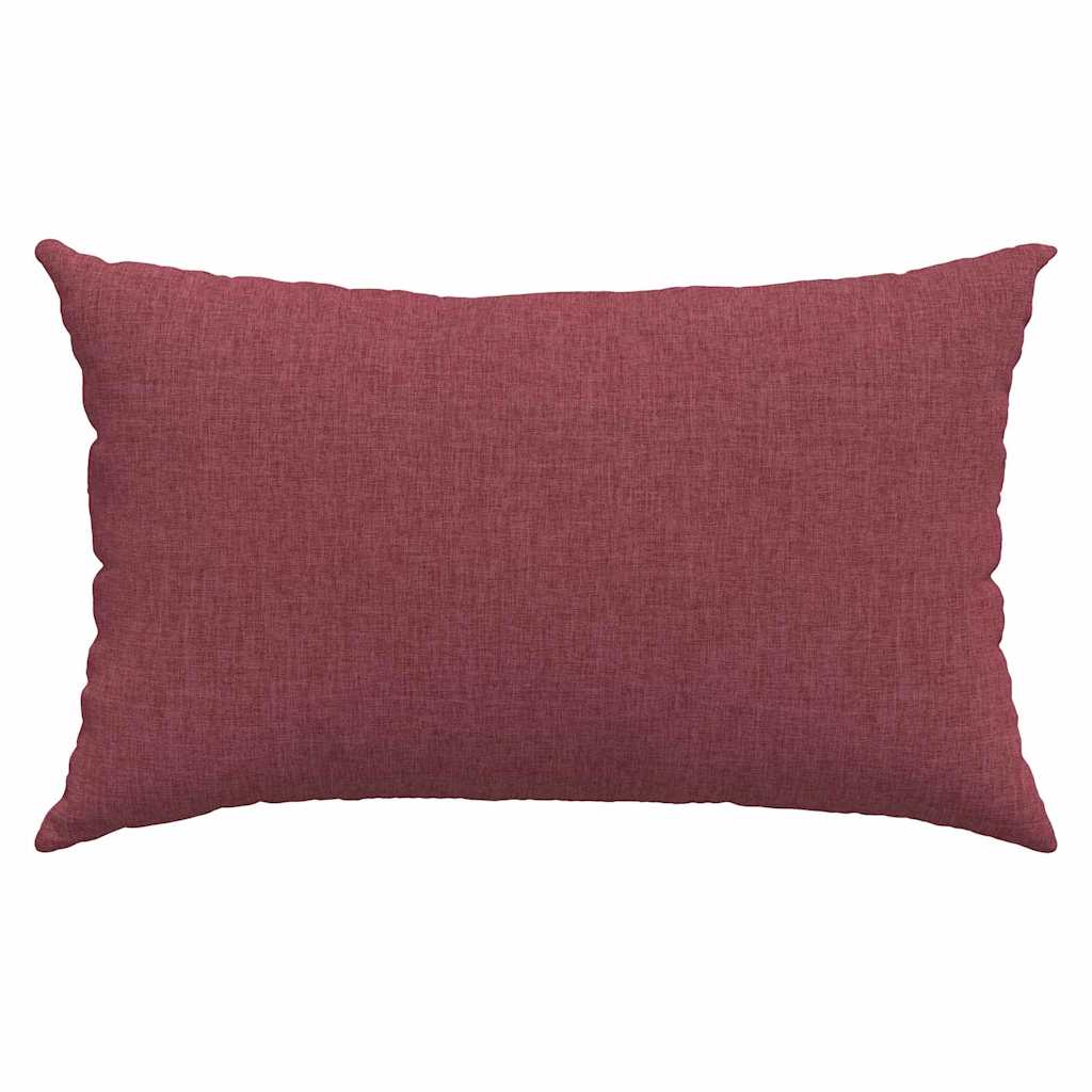 Sofa Cushions 2 Pcs Burgundy 50 X 30 Cm Fabric