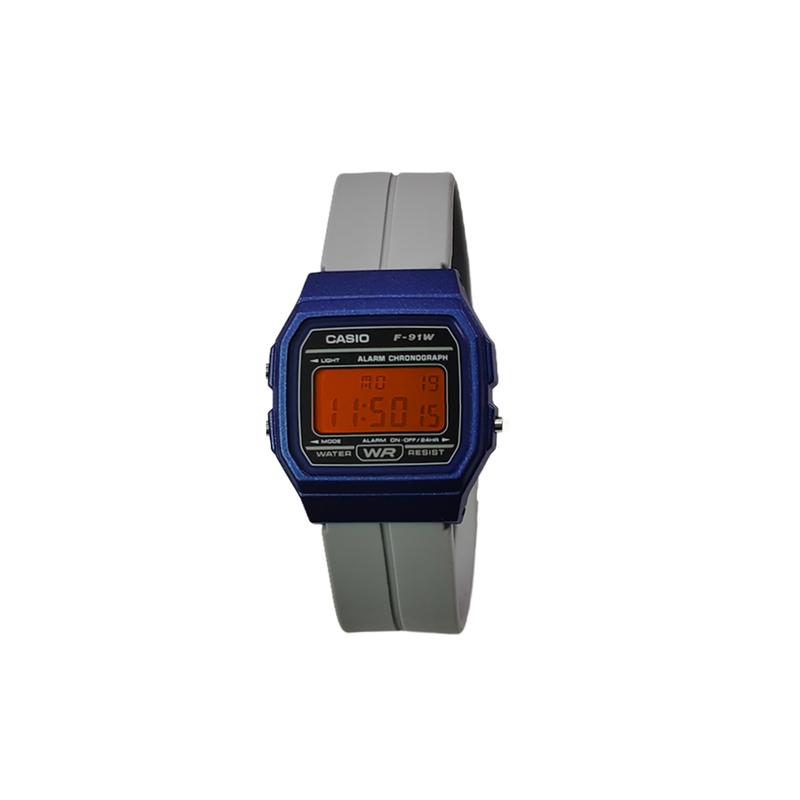 CASIO Customized watch modified series black resin case life waterproof F-91WM-3A modified-Dust Oasis Quartz silicone strap F-91WM-3A