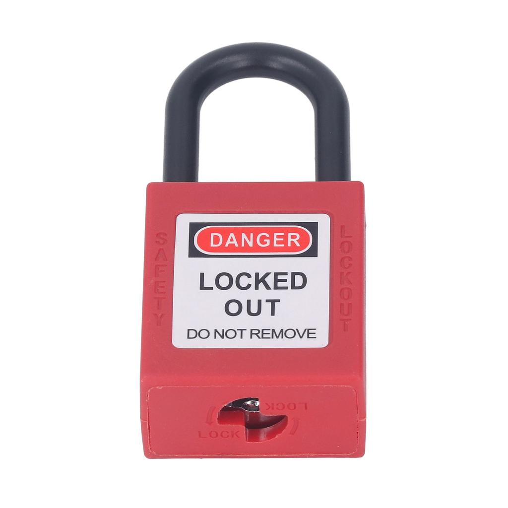38mm Zámek Lockout Tagout Nylonový Konstruovaný Prachotěsný Bezpečný Visiací zámek s Izolovanou Energií se 2 Klíči