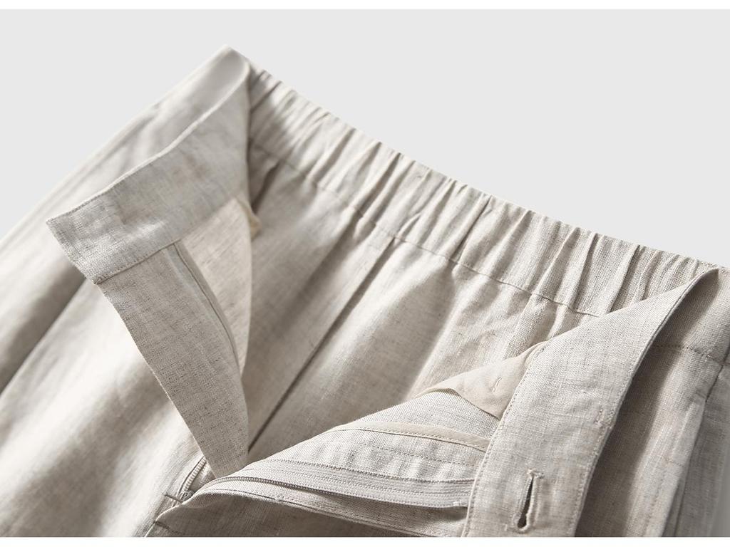 Women's Spring Summer Loose Linen Wide-Leg Pants - Slimming, Breathable, Casual Style