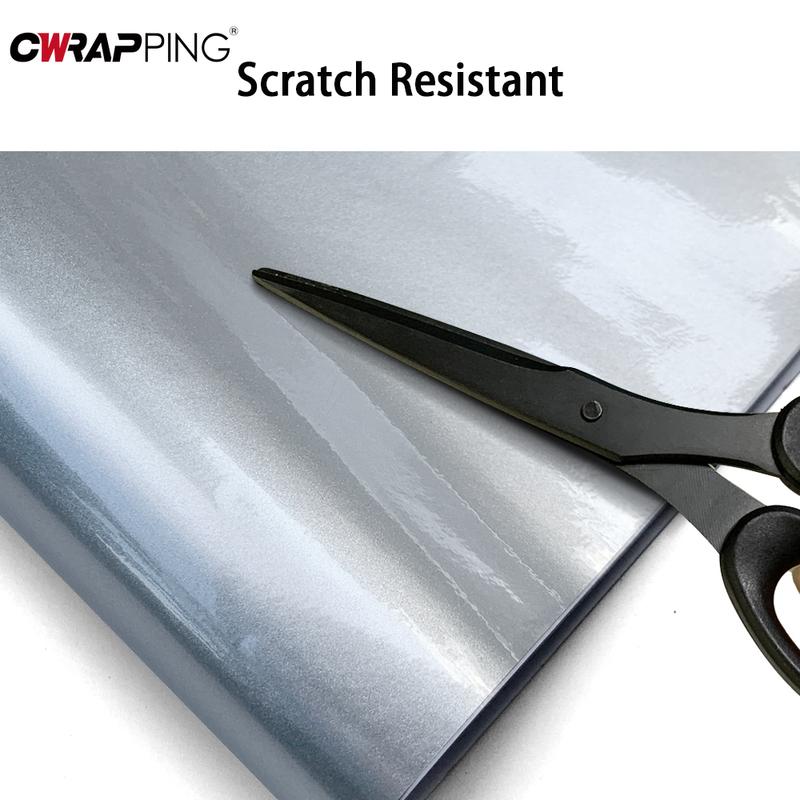 Glossy Car Stickers Aurora Silver Car Body Film Air Release Vinyl Wrap Film Waterproof Color Change Sticker for Auto Accessories