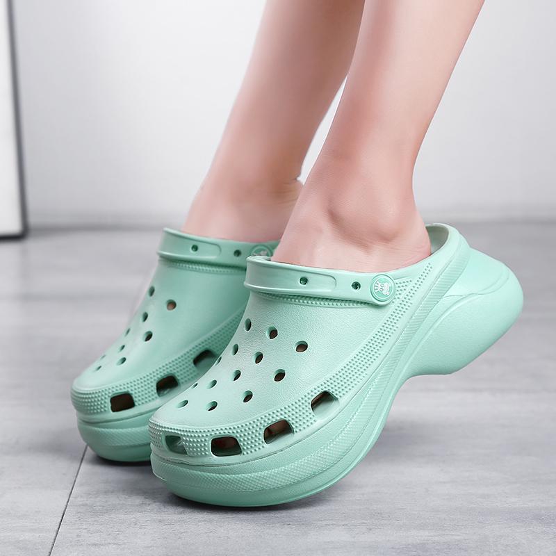 Sandalias de plataforma para mujer Tendencia Verano Casual Zapatos de  jardín Sandalias Zuecos para mujer Aumentan Croks al aire libre Zapatillas  de playa Pinzas comprar a buen precio — entrega gratuita, reseñas