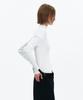 Yunse V-Neck Turtleneck Knit (White)