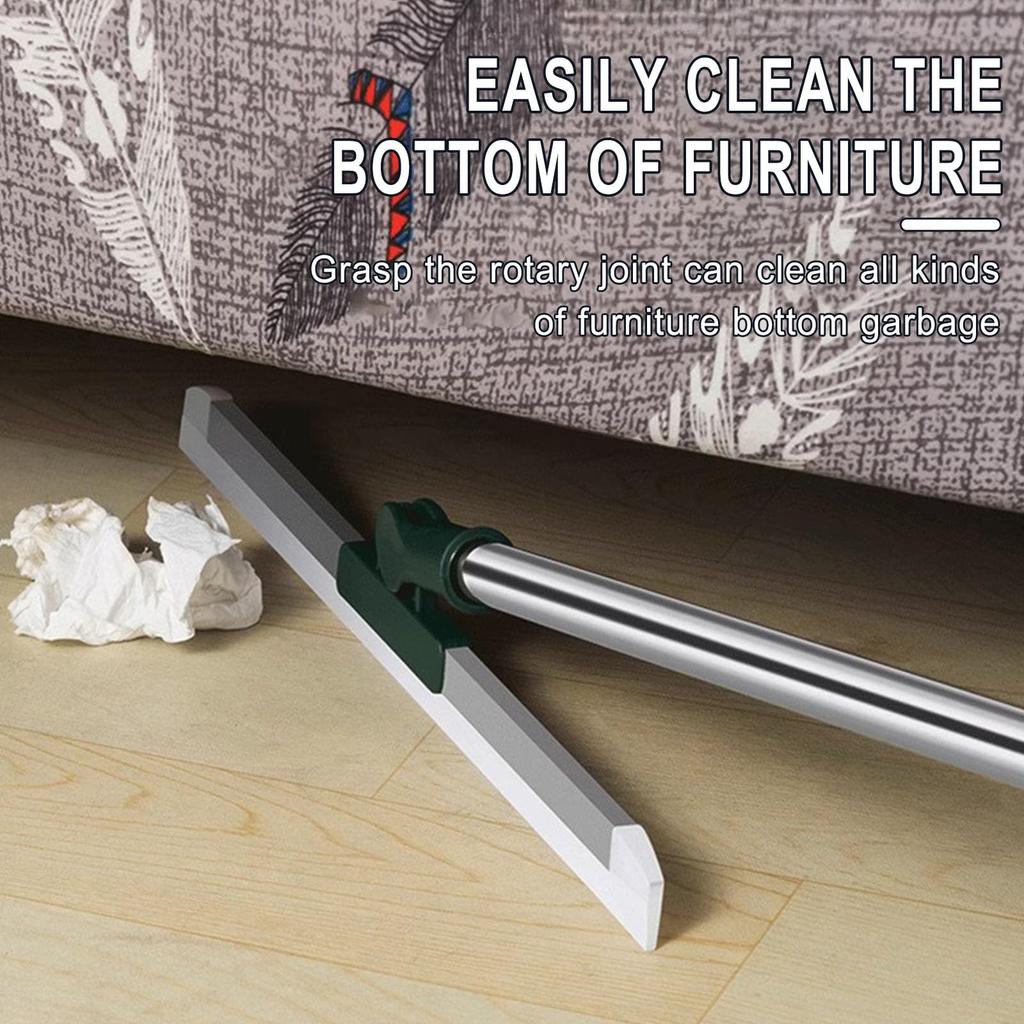 Golvskrapa Golvmopp Multifunktionell Hushållssilikonvissla Kraftig Skrubba Kök Dusch Kakel Husdjurshår Långt Handtag Antistatisk