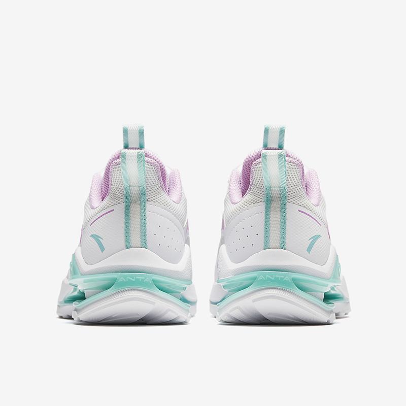 Anta Kids Stubborn Core 2.0 Wear-Resistant Low-Top Running Shoes Kids Running Shoes White Purple Green 322335502H-3
