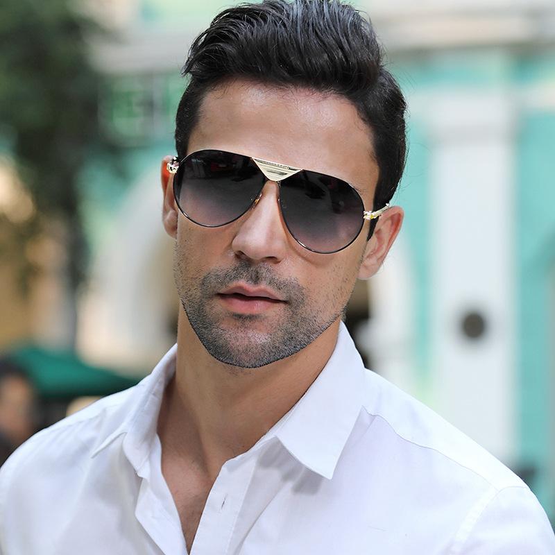 Sunglasses Men'S Big Frame Sunglasses Men'S Trendy Sunglasses1254