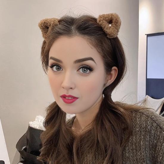 1 Pair Plush Cat Ear Hair Clips Non-Slip Triangle Side Hair Bangs Claw Clamp Decoration Hairpins Winter Women Girls Hair Accessories