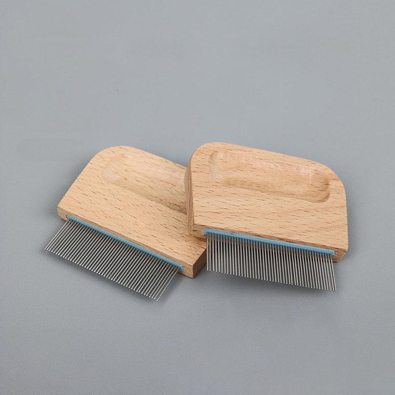 Pet Flea Comb Stainless Steel Close Teeth Hair Remover Dog Cat Lice Removal Floating Hair Grooming Brush Pet Supplies