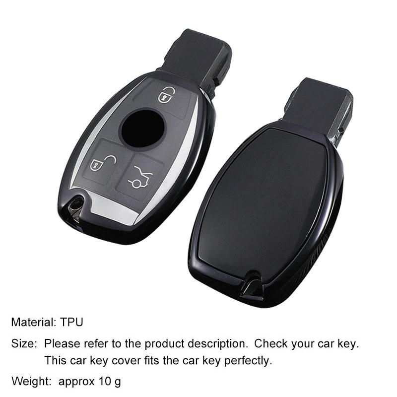 New Soft TPU Car Remote Key Case Cover Holder Shell Fob For Mercedes Benz A B R G Class GLK GLA GLC GLR W204 W210 W176 W202 W463