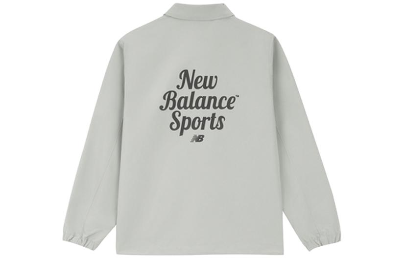 New Balance Jackets Unisex Gray Lapel Moderate Other 5AD38111-GR