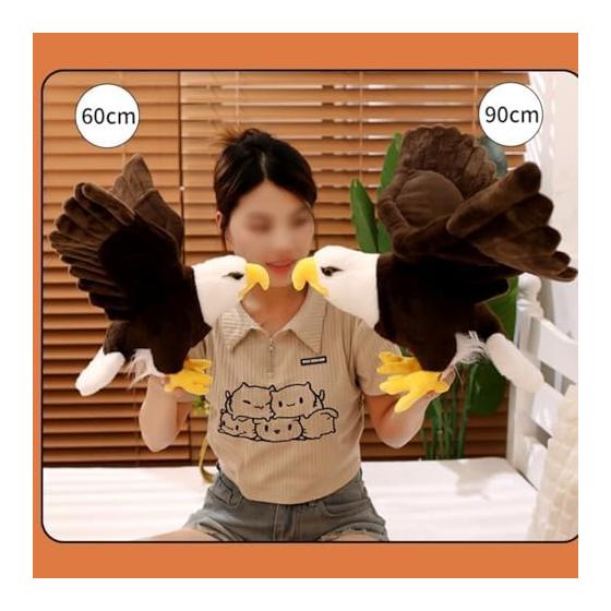 Stuffed Animal Eagle Toy (90cm) [Imported] Bald Eagle Plush