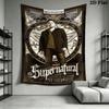 supernatural Wall Tapestry Aesthetic Wall Hanging Printed Fabric Blanket Decorative Tapestries for Bedroom Living Room Home Decor