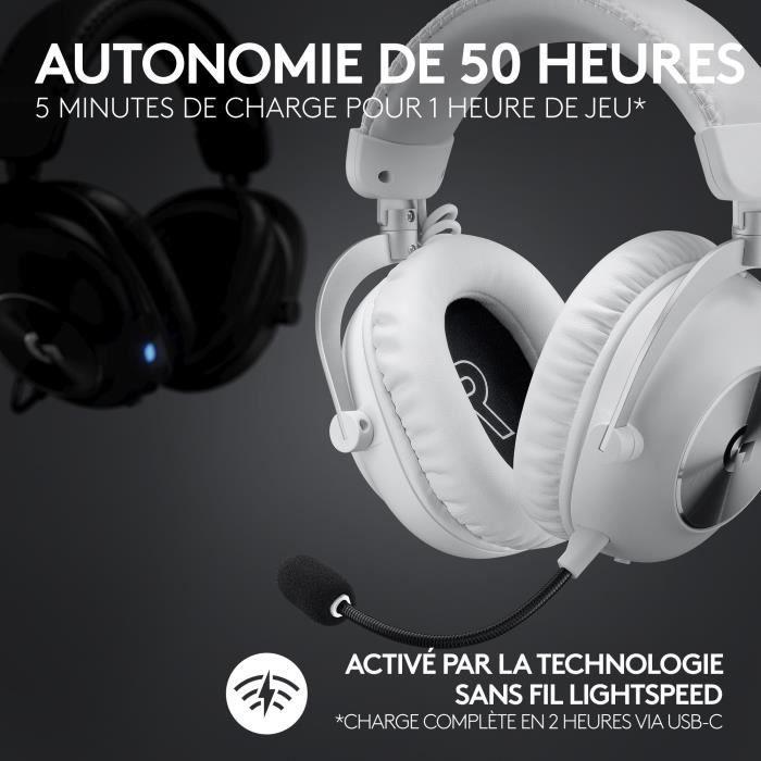 Gaming Headset - Wireless - Logitech G - Pro X 2 - Bluetooth - PS5, PS4, PC - White