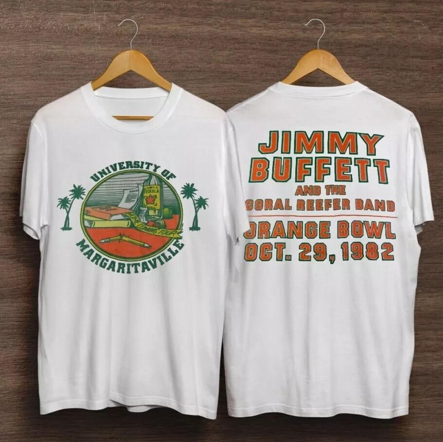 Jimmy Buffett of Margaritaville Concert Tour 80s Vintage Classic T-Shirt For Fan Unisex T-Shirt XXXXL